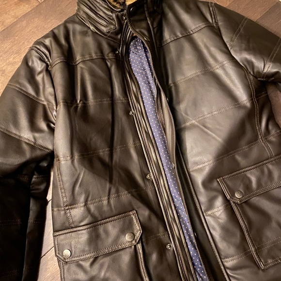 Brown Leather Jacket XL - Picture 1 of 4